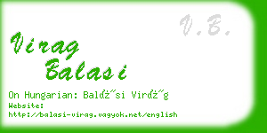 virag balasi business card